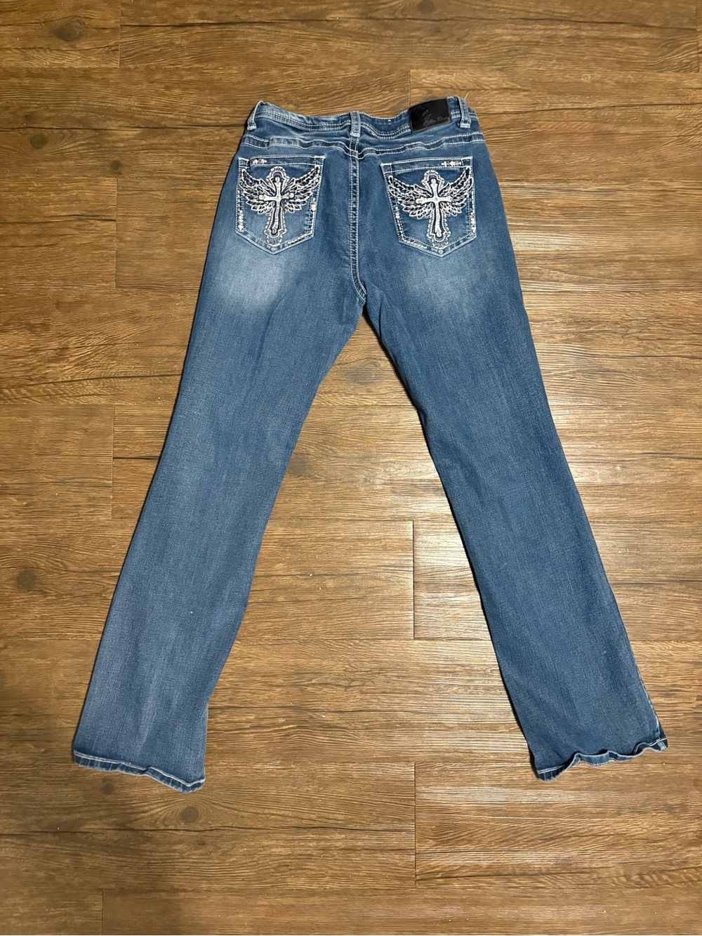 Cedar Rose Boot Cut Jeans with Embroidered Back Pockets